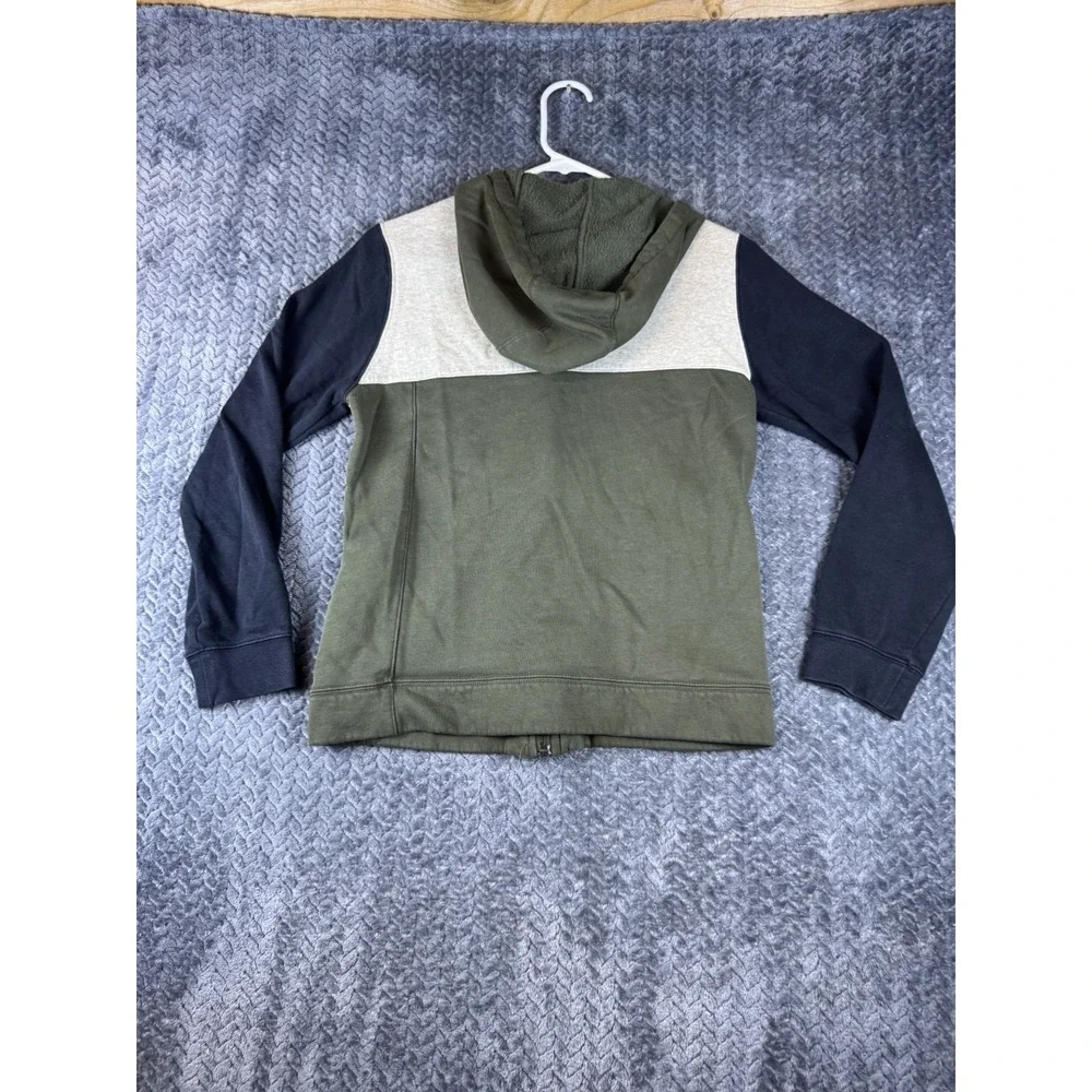Nike Full Zip Hoodie Jacket Boys Large Color-Block Long Sleeve Logo Standard Fit